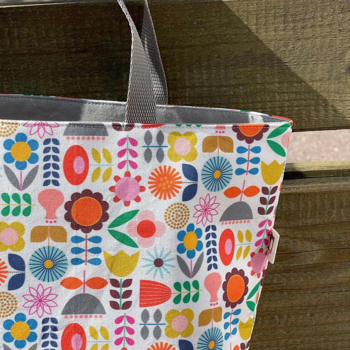 Lieblingstasche Blumen Retro bunt
