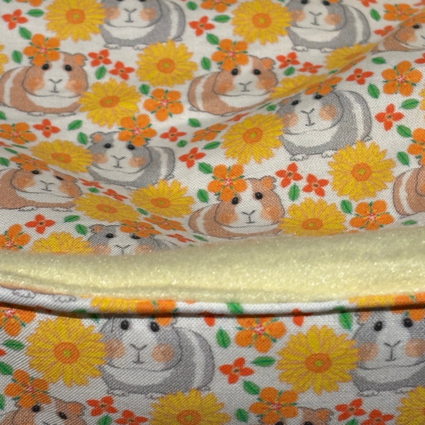 Kuschelkörbchen Meerschweine Blumen