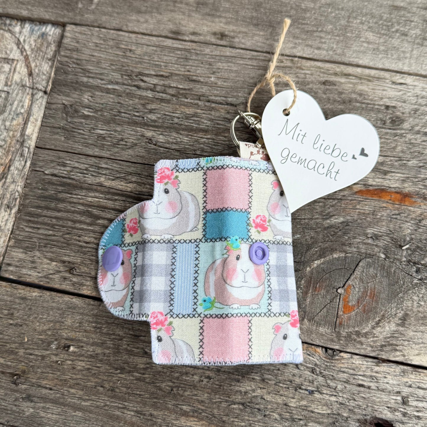 Schlüsselanhänger Meerschweine Patchwork