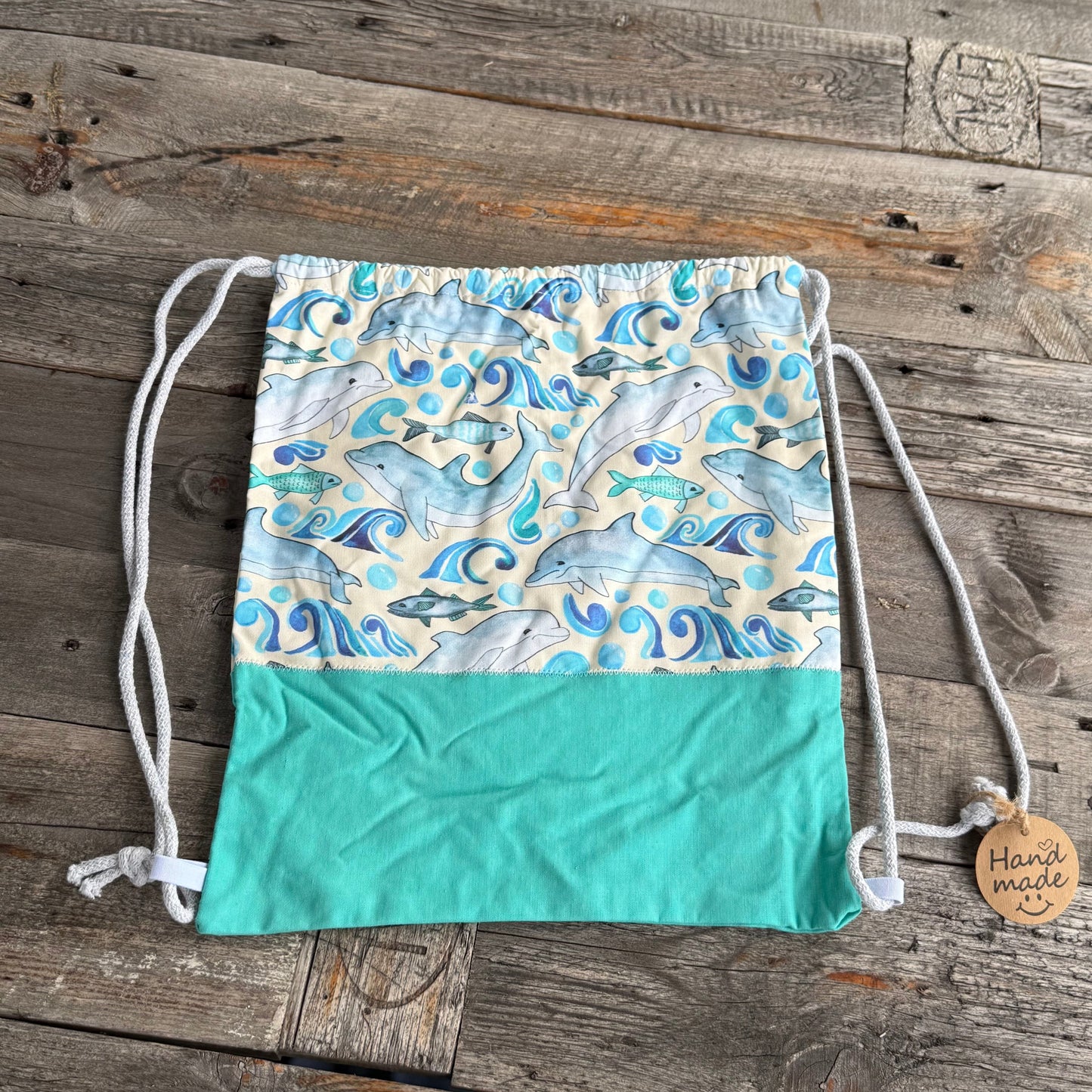 Rucksack Motiv Delfine & Fische