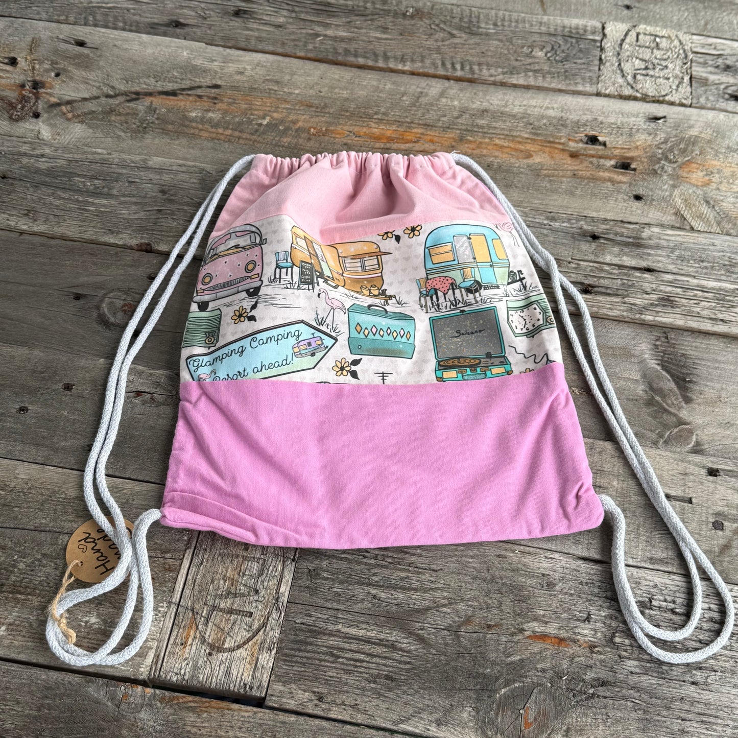 Rucksack Motiv Glamping Camping