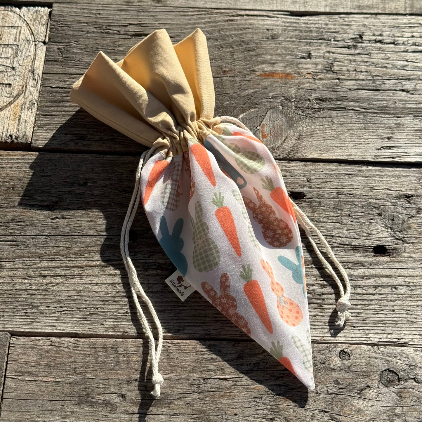 Karottenbeutel beige Karotten-Hase-Mix