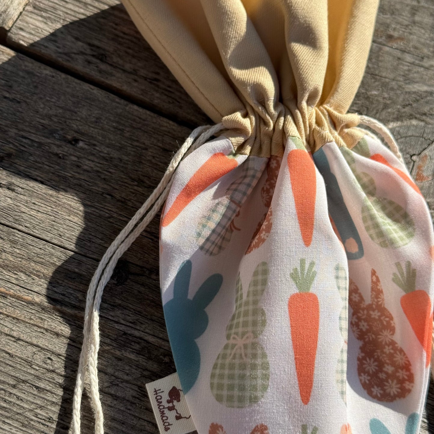 Karottenbeutel beige Karotten-Hase-Mix