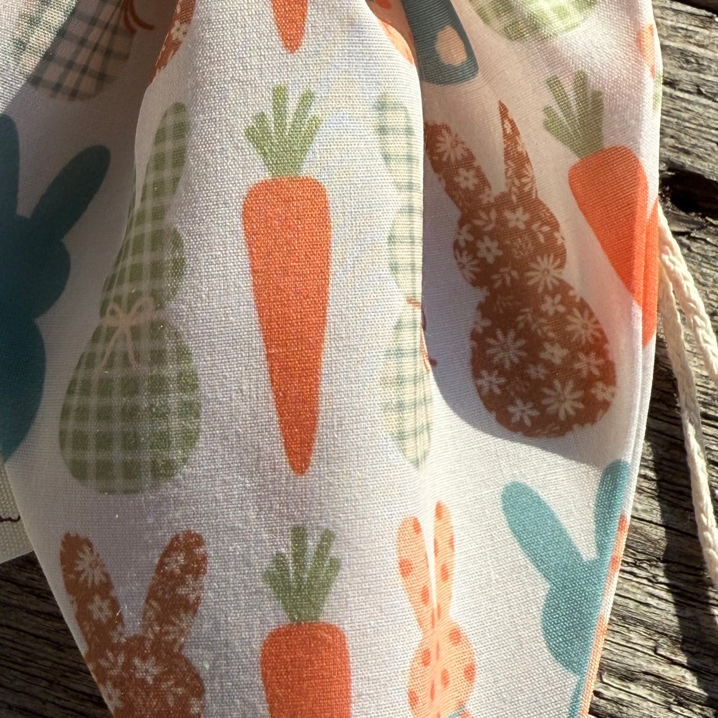 Karottenbeutel beige Karotten-Hase-Mix