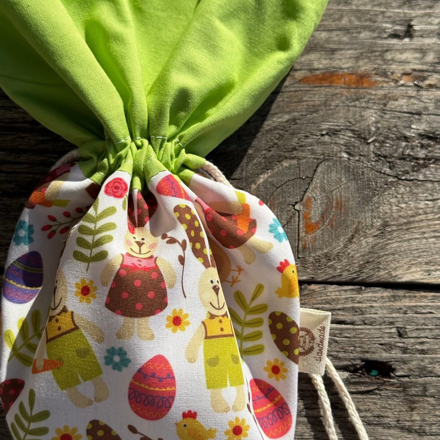 Karottenbeutel grün bunt Mix