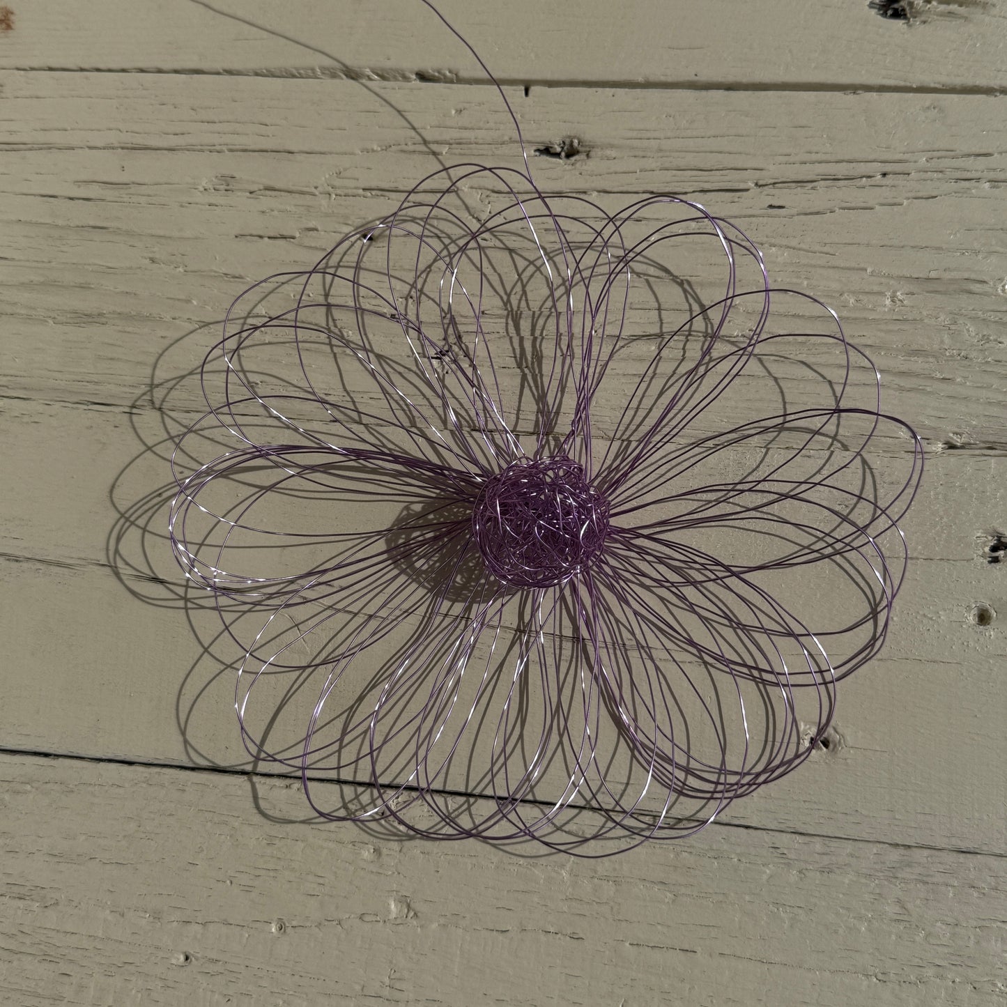 Drahtblüte zum hängen flieder