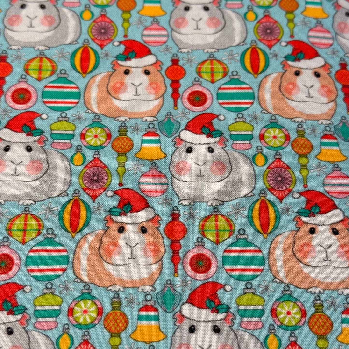 Handgenähte Hängematte für Meerschweinchen - Modell Meerschwein Weihnachten-Stoff Beeren
