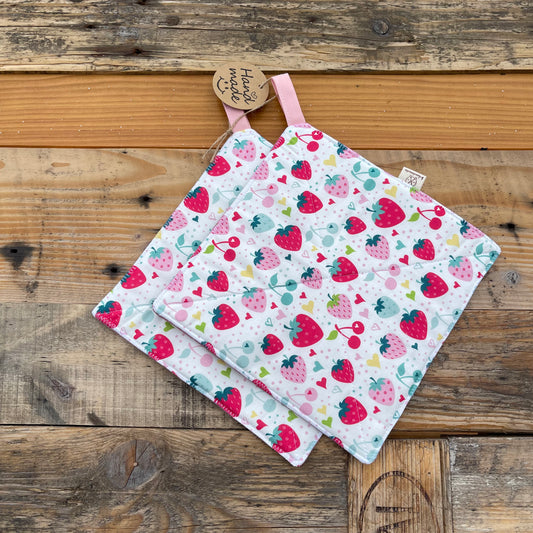 Topflappen Erdbeeren