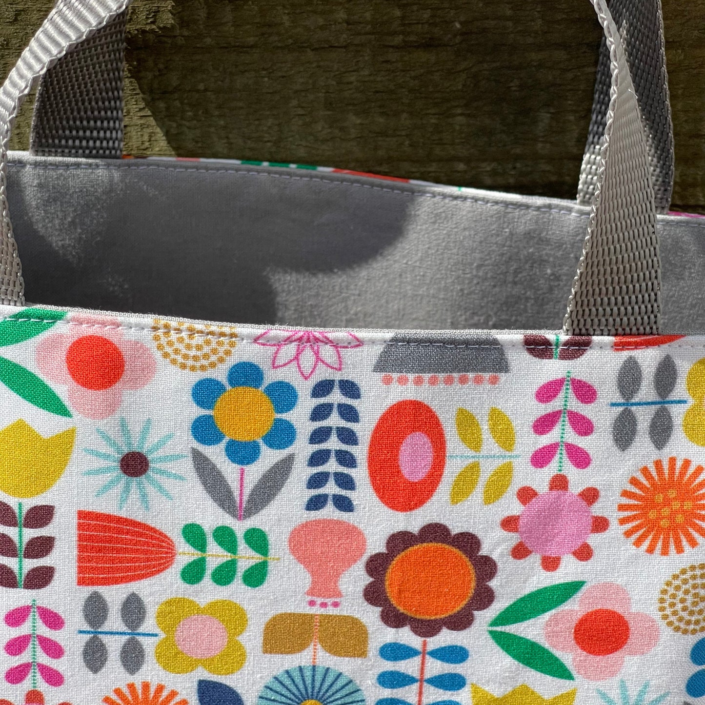 Lieblingstasche Blumen Retro bunt