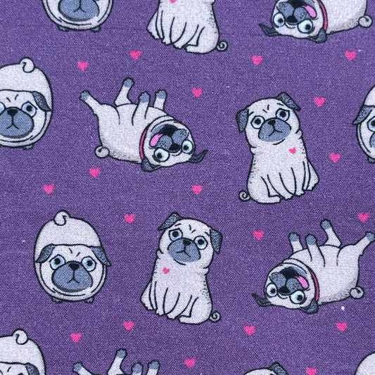 Täschchen mit Druckknopf Mops