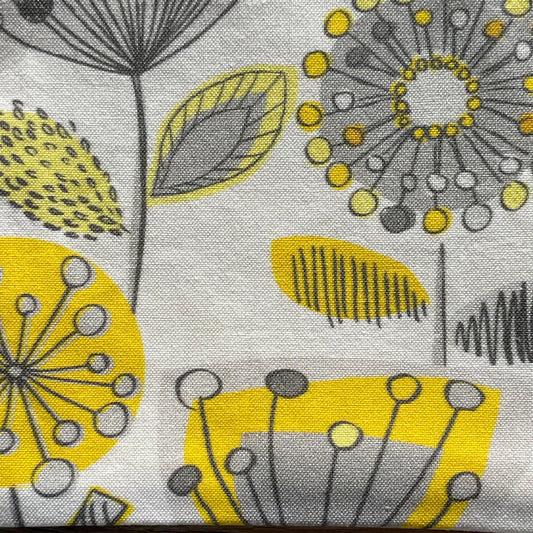 Täschchen mit Reißverschluss Wildblumen Retro
