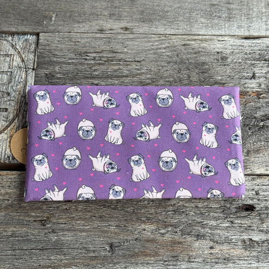 Geldbeutel mit Fach und Druckknopf Mops