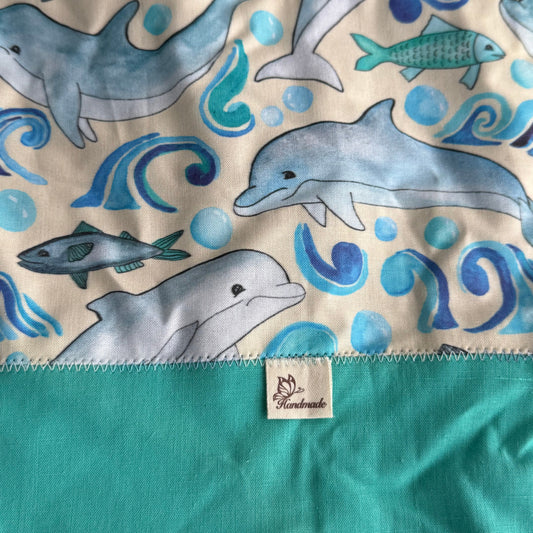 Rucksack Motiv Delfine & Fische