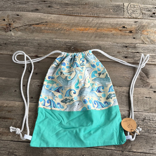 Rucksack Motiv Delfine & Fische