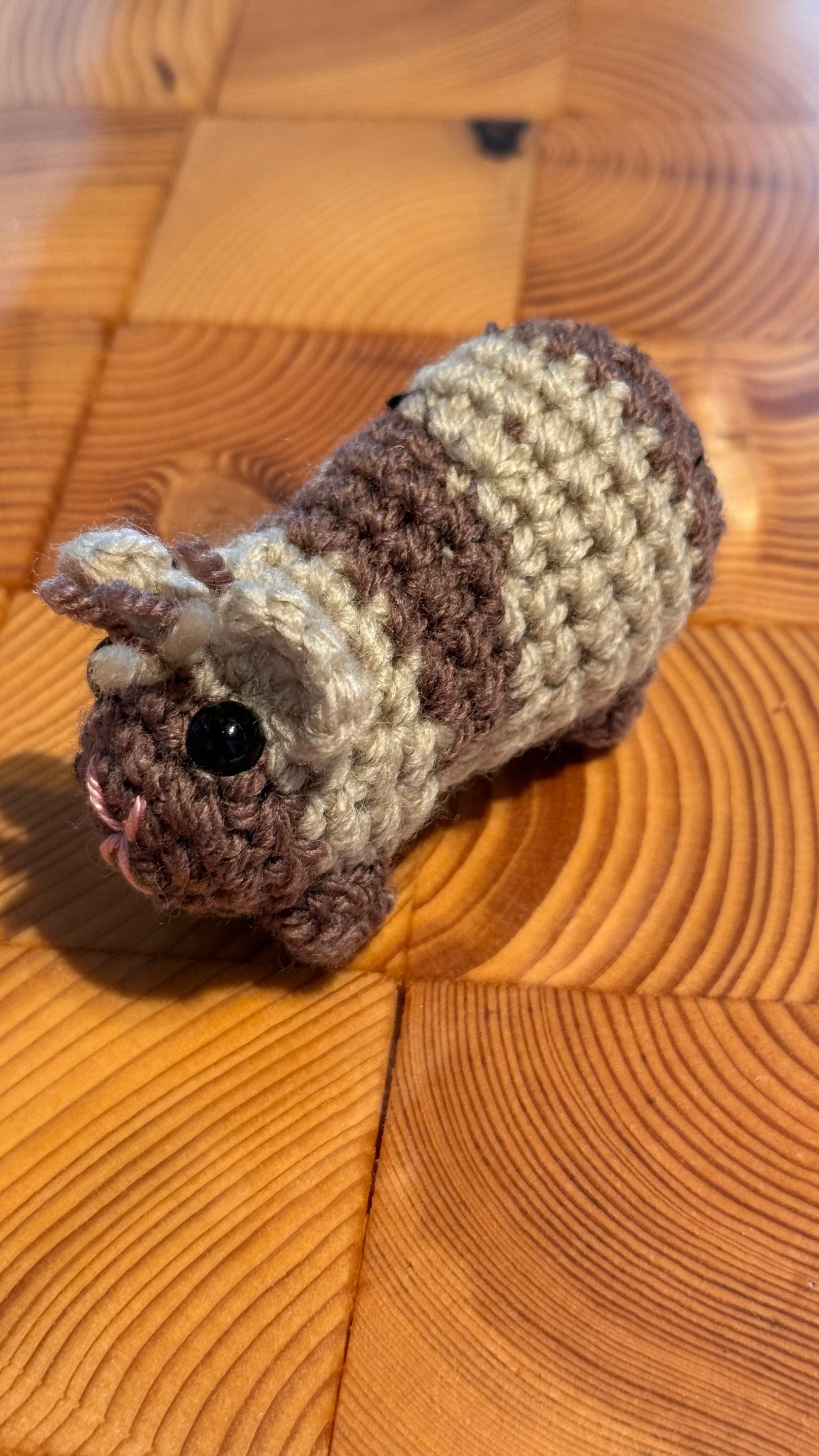 Gehäkeltes Meerschweinchen beige-braun  | Amigurumi Handarbeit