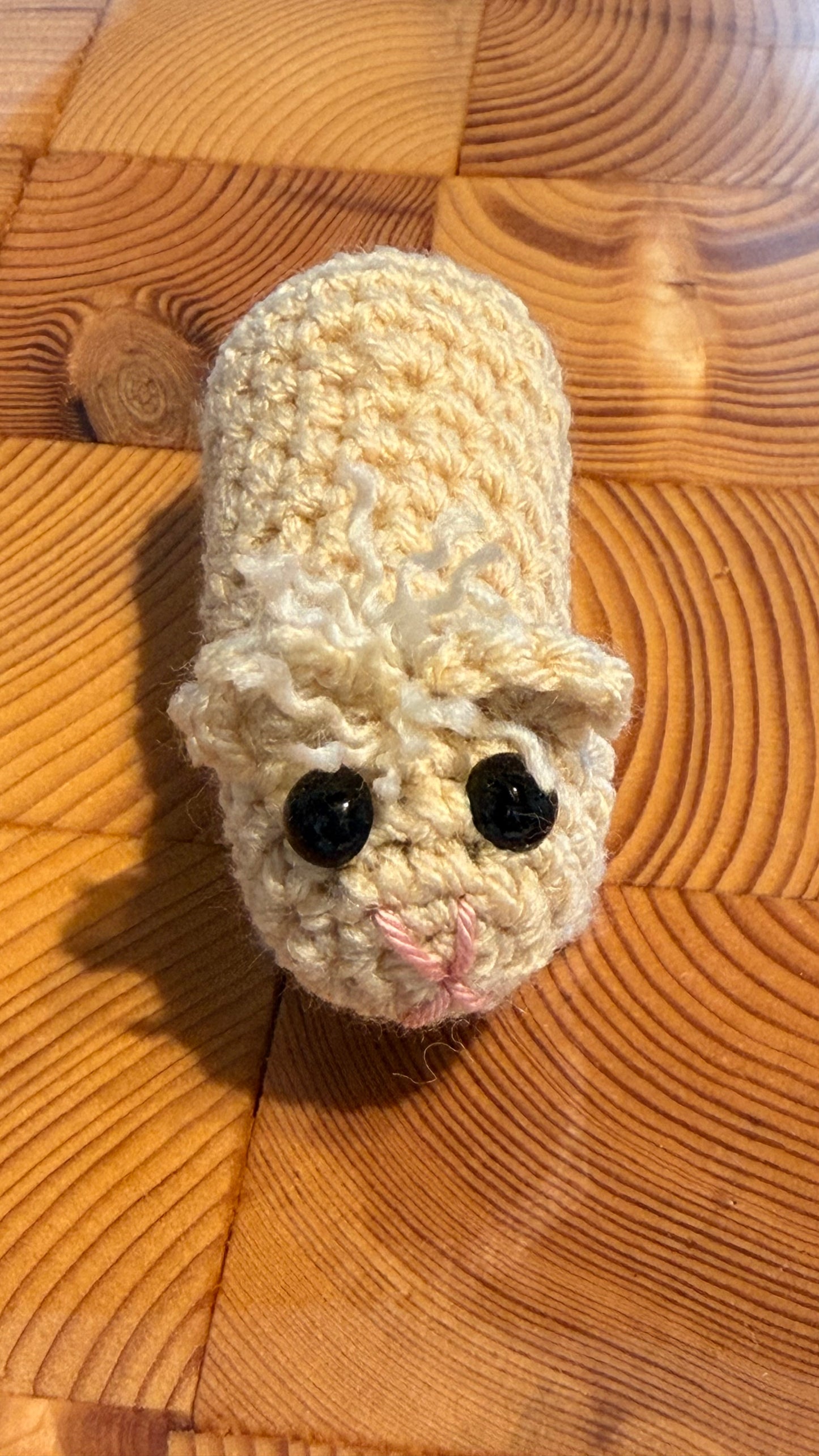 Gehäkeltes Meerschweinchen weiß | Amigurumi Handarbeit 