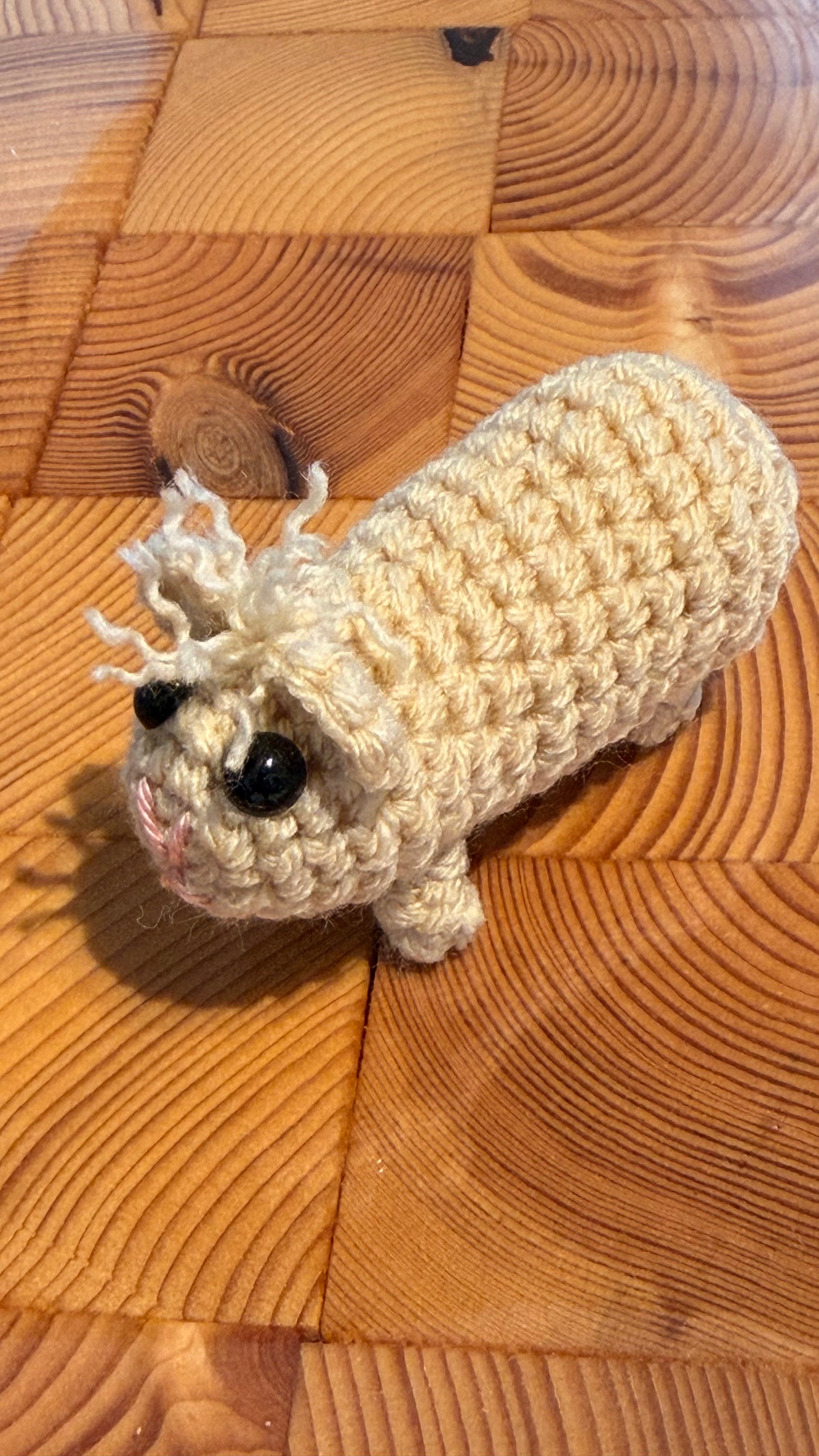 Gehäkeltes Meerschweinchen weiß | Amigurumi Handarbeit 
