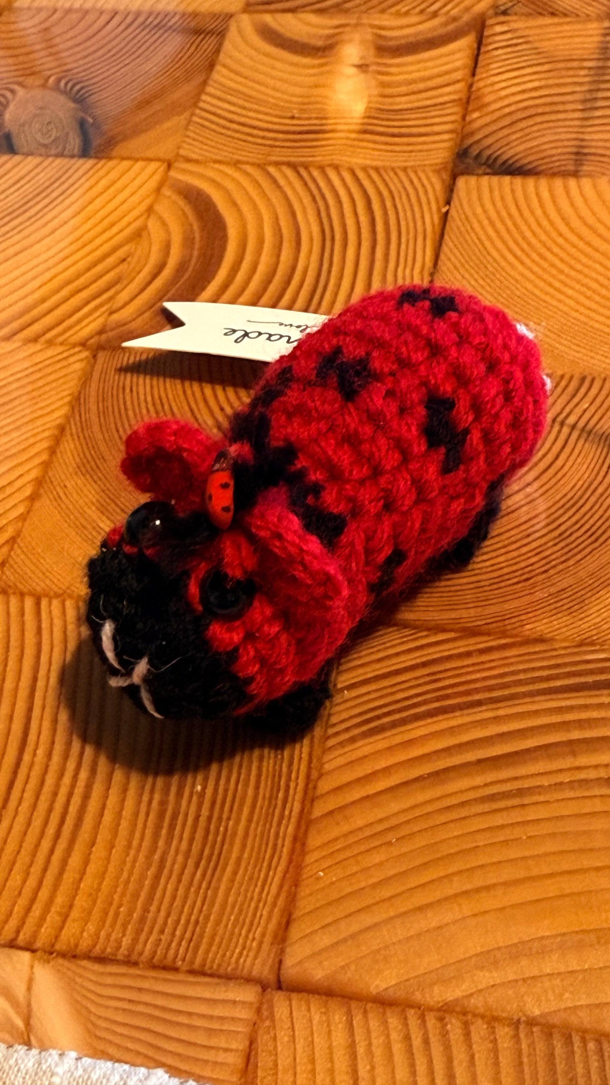 Gehäkeltes Meerschweinchen Marienkäfer | Amigurumi Handarbeit