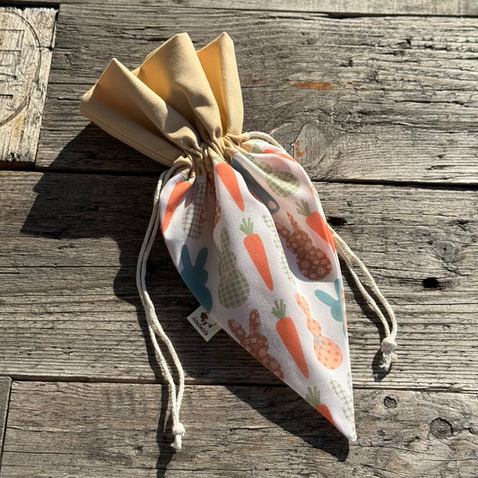 Karottenbeutel beige Karotten-Hase-Mix