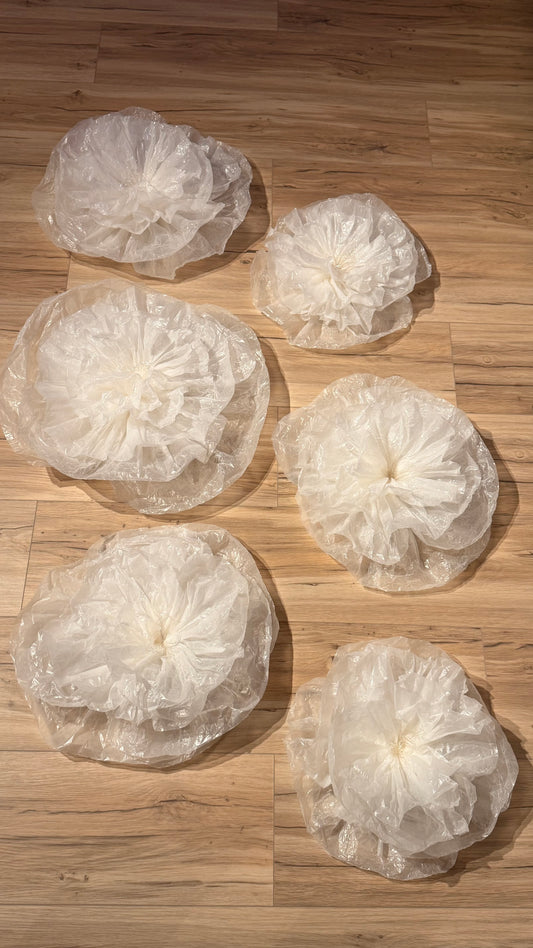 Blüte aus Lieblingspapier S 40cm Durchmesser