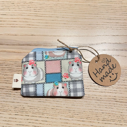 Täschchen mit Reißverschluss Meerschwein Patchwork