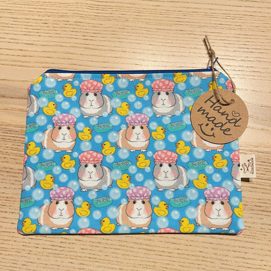 Täschchen mit Reißverschluss Meerschwein Baden