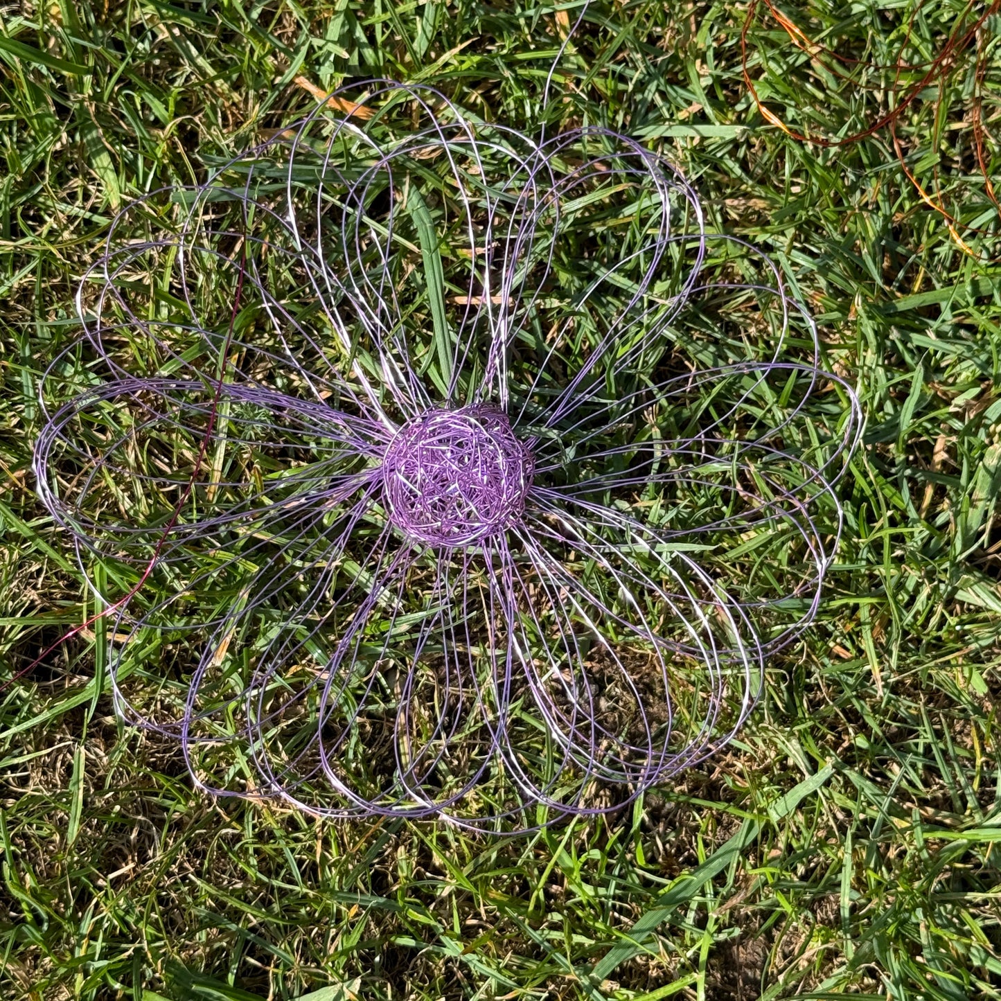 Drahtblüte zum hängen flieder