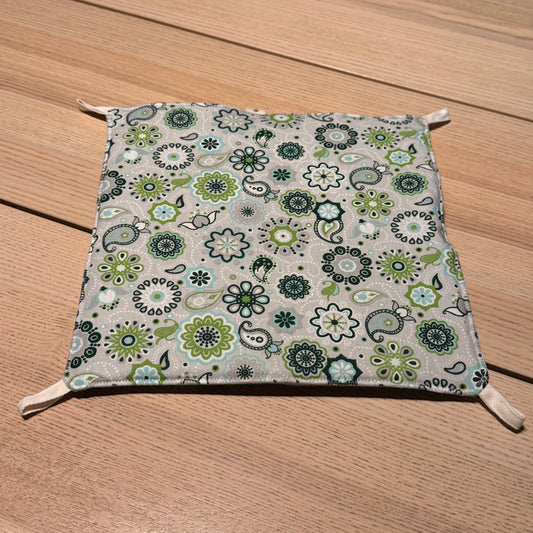 Hängematte Mandala grün-grau