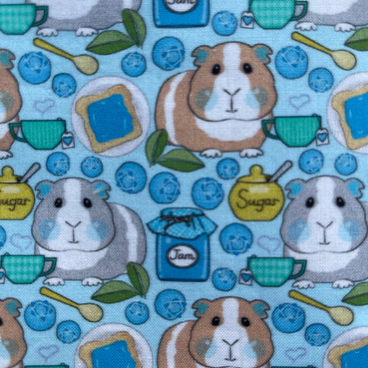 Täschchen mit Reißverschluss Meerschwein Blaubeere