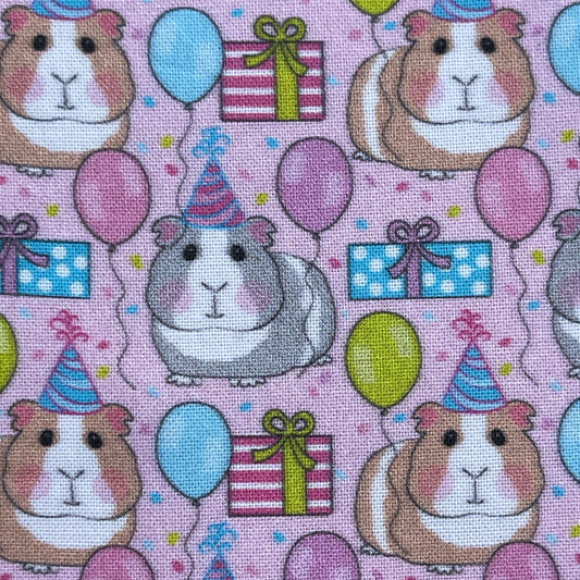 Täschchen mit Druckknopf Meerschwein Party grüner Knopf