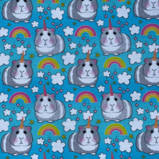 Täschchen mit Reißverschluss Meerschwein Einhorn