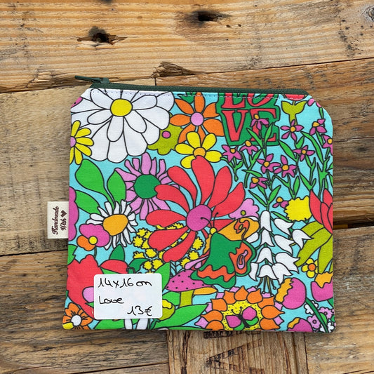 Täschchen mit Reißverschluss Blumenwiese